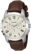 Fossil Herreur FS4735 Dress Antik hvid/Læder Ø44 mm