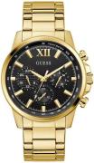 Guess Herreur GW0900G3 Walker Sort/Gul guldtonet stål Ø44 mm