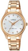 Lorus Dameur RRS84VX9 Classic Hvid/Rosaguldtonet stål Ø30 mm
