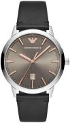 Emporio Armani Herreur AR11277 Ruggero Grå/Læder Ø43 mm