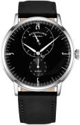 Stührling Original Herreur 3969.3 Cabaletta Sort/Læder Ø42 mm
