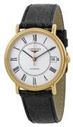 Longines Herreur L4.821.2.11.2 Grande Classique Hvid/Læder Ø34.5 mm