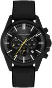 Jacques Lemans Herreur 1-2119B Liverpool Sort/Gummi Ø44 mm