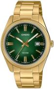 Casio Herreur MTP-1302PGC-3AVEF Enticer Grøn/Gul guldtonet stål