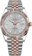 Rolex Herreur 126331-0018 Datejust 41 Sølvfarvet/18 karat rosa guld