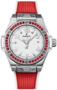 Hublot Dameur 485.SR.2210.RX.1213 Big Bang 33mm One Click Hvid/Gummi
