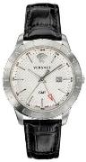 Versace Herreur VEBK00918 Univers Sølvfarvet/Læder Ø43 mm