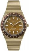 Timex Herreur TW2V92500 Q Brun/Gul guldtonet stål Ø36 mm