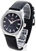 Longines L1.649.4.52.2 Heritage Sort/Læder Ø38 mm