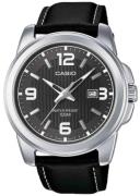Casio Herreur MTP-1314PL-8AVEF Collection Sort/Læder Ø50 mm