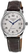 Longines Herreur L2.793.4.78.3 Master Sølvfarvet/Læder Ø40 mm