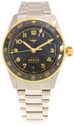 Longines Herreur L3.802.5.53.6 Spirit Zulu Time Sort/Stål Ø39 mm