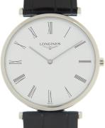 Longines Dameur L4.709.4.21.2 La Grande Classique De Hvid/Læder Ø33