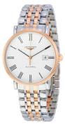 Longines Herreur L4.910.5.11.7 Elegant Hvid/Rosaguldtonet stål Ø39