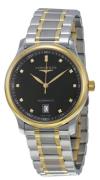 Longines Herreur L2.628.5.57.7 Master Sort/Gul guldtonet stål Ø38.5
