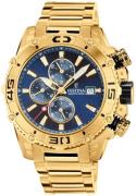 Festina Herreur F20492-2 Blå/Gul guldtonet stål Ø48 mm