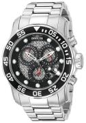 Invicta Herreur 19836 Pro Diver Sort/Stål Ø47 mm