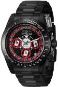 Invicta Herreur 44646 Speedway Sort/Stål Ø39 mm