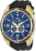 Invicta Herreur 30487 Aviator Blå/Gummi Ø50 mm