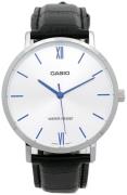 Casio Herreur MTP-VT01L-7B1UDF Classic Sølvfarvet/Læder Ø40 mm