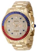 Invicta Herreur 46636 Grand Diver Guldfarvet/Guldtonet stål Ø47 mm