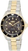 Invicta Herreur 22057 Pro Diver Grå/Gul guldtonet stål Ø43 mm