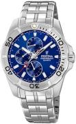 Festina Herreur F20445-2 Blå/Stål Ø43 mm