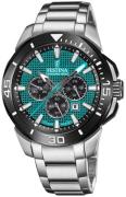 Festina Herreur F20641-3 Chrono Bike Grøn/Stål Ø47 mm