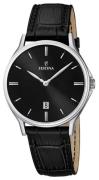 Festina Herreur F16745-5 Dress Sort/Læder Ø39 mm