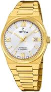 Festina Herreur F20038-1 Swiss Made Sølvfarvet/Gul guldtonet stål