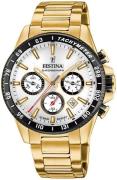Festina Herreur F20634-1 Timeless Sølvfarvet/Gul guldtonet stål