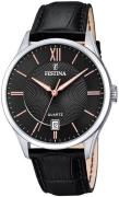 Festina Herreur F20426-6 Classic Sort/Læder Ø43 mm