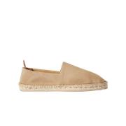 Beige Suede Espadrilles