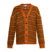 Stribet cardigan