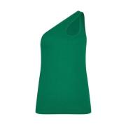 Grøn One-Shoulder Top