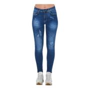 Blå Skinny Denim Jeans