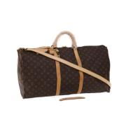 Brugt Brunt Lærred Louis Vuitton Keepall