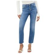 Højtaljet Prinsesse Crop Flare Jeans