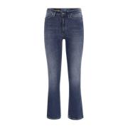 Blå Bootcut Jeans med Flared Linje