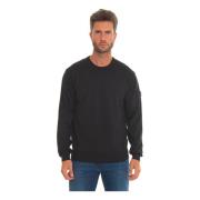 EXMOOR05 Rundhalset Pullover med Armlogo