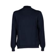 Blå Merinouldssweater fra Lupo