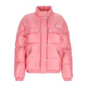 Pink Nylon Bland Down Jacket