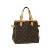 Brugt Brunt Lerret Louis Vuitton Batignolles Skuldertaske