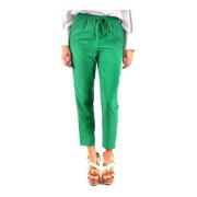 Grønne højtaljede sporty bukser