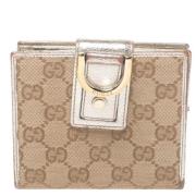 Beige Canvas Gucci Pung