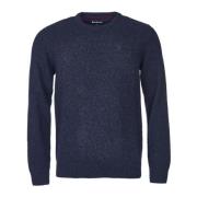 Chunky Striktrøje i Uld, Navy