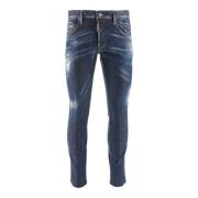 Mørk Denim Slim-Fit Jeans