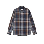 Bomuldsrutet Twill Overshirt