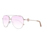 Rosaguld Aviator Solbriller