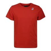 Rød Bomuld T-shirt til Mænd